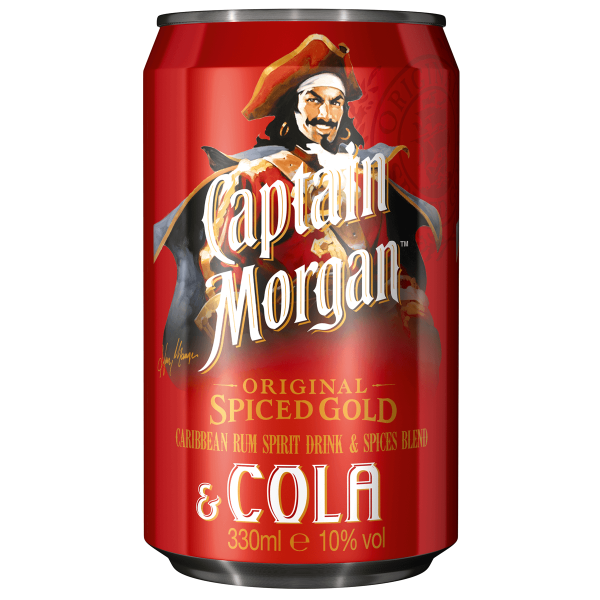 Bild von Captain Morgan Original Spiced Gold &amp; Cola 10%  0,33L